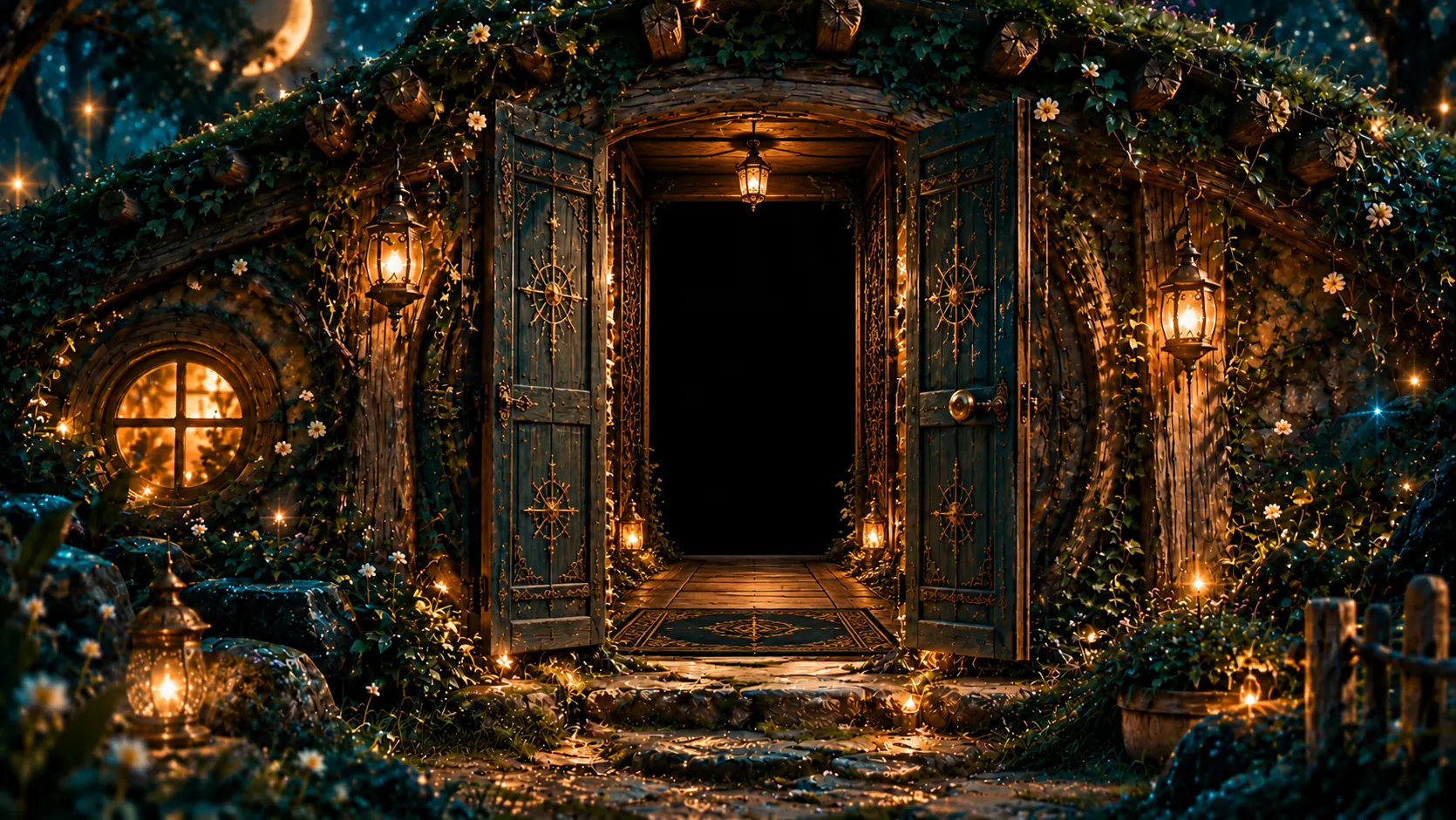 A golden doorway framing the Soul Keys video
