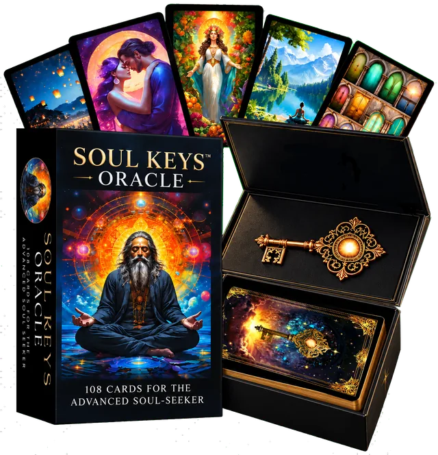 Soul Keys Oracle deck, box and cards