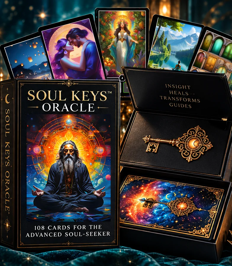 Soul Keys Oracle deck, box and cards